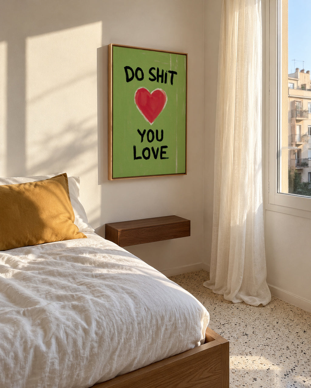 Do Shit You Love - Framed canvas in an interior