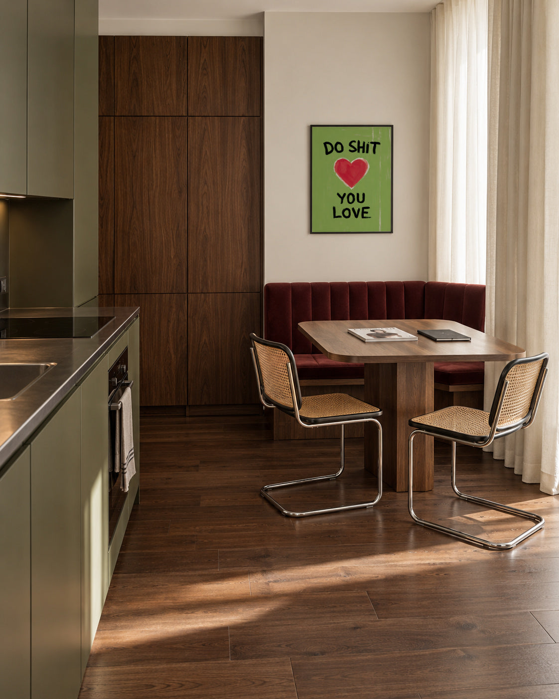 Do Shit You Love - Framed poster in an interior