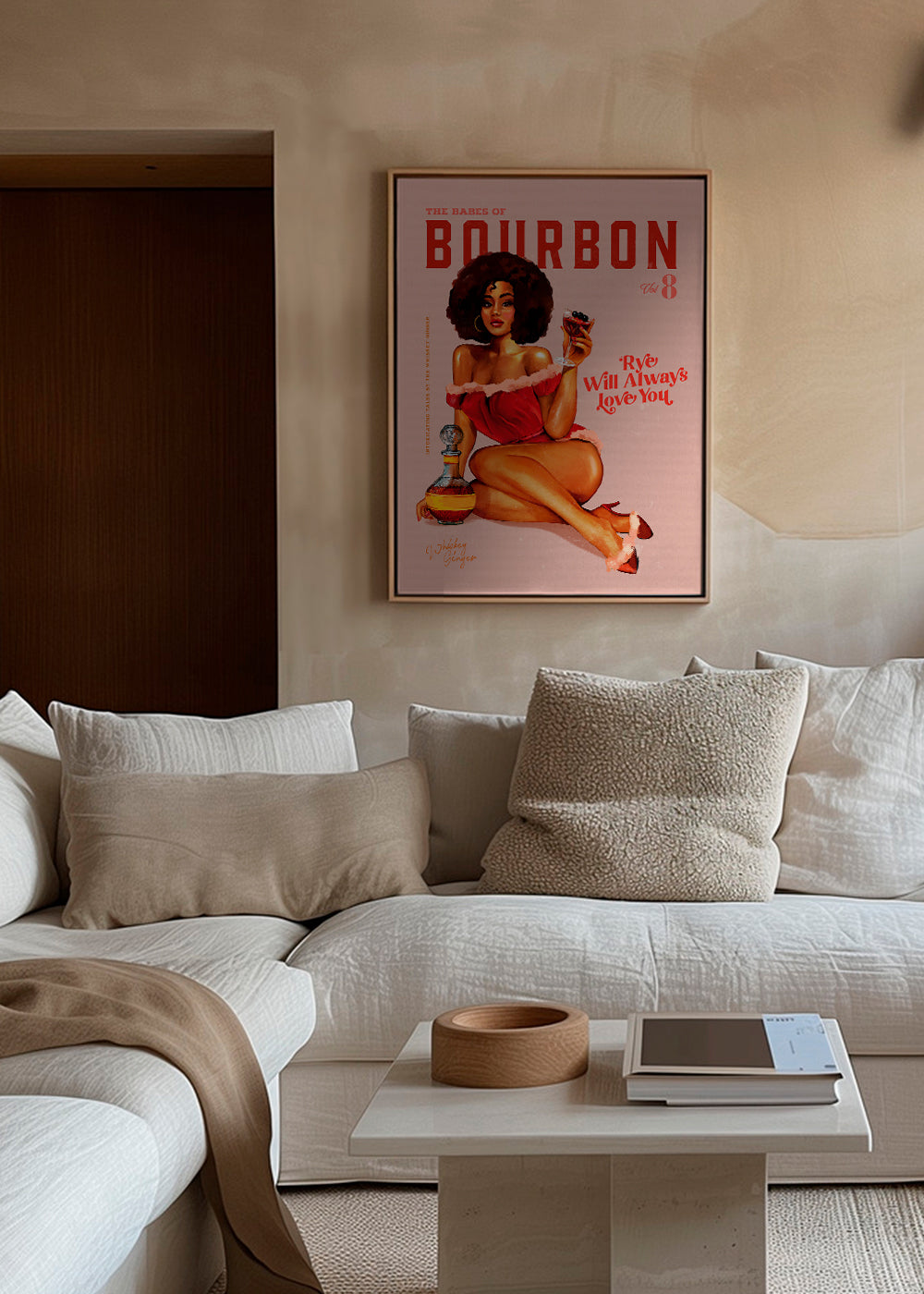 Babes of Bourbon Vol 8 Vintage Pinup Girl With Afro - The Whiskey Ginger