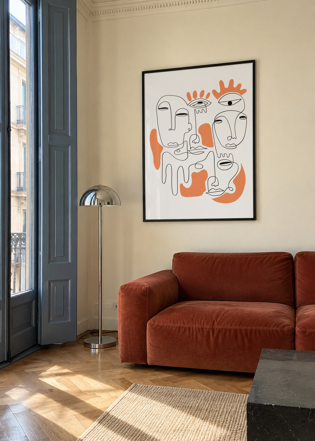 Eye Mistery - Framed poster in an interior