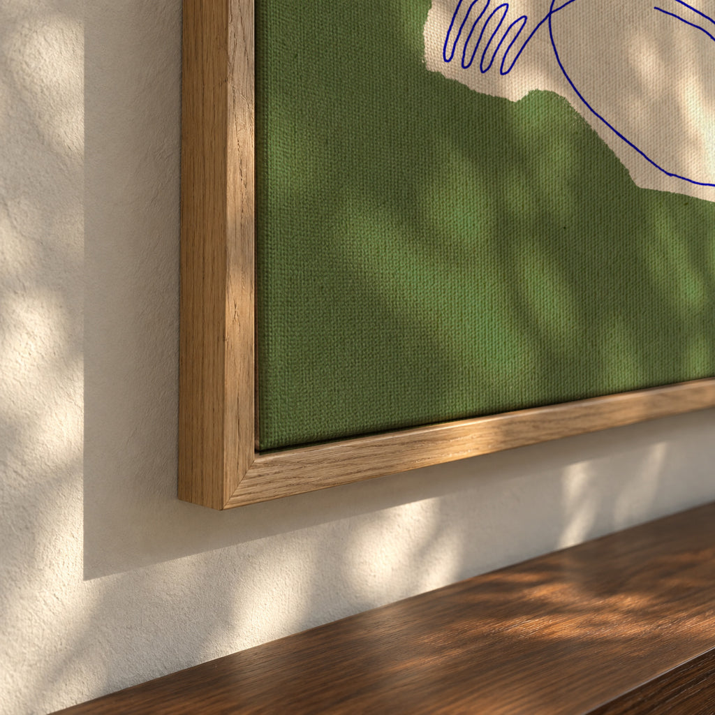 Hunter - Framed canvas detail