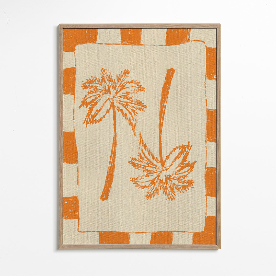 Illustration Palm paradise – Orange
