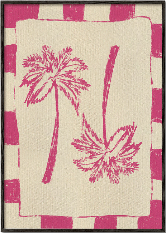 Illustration Palm paradise – Pink