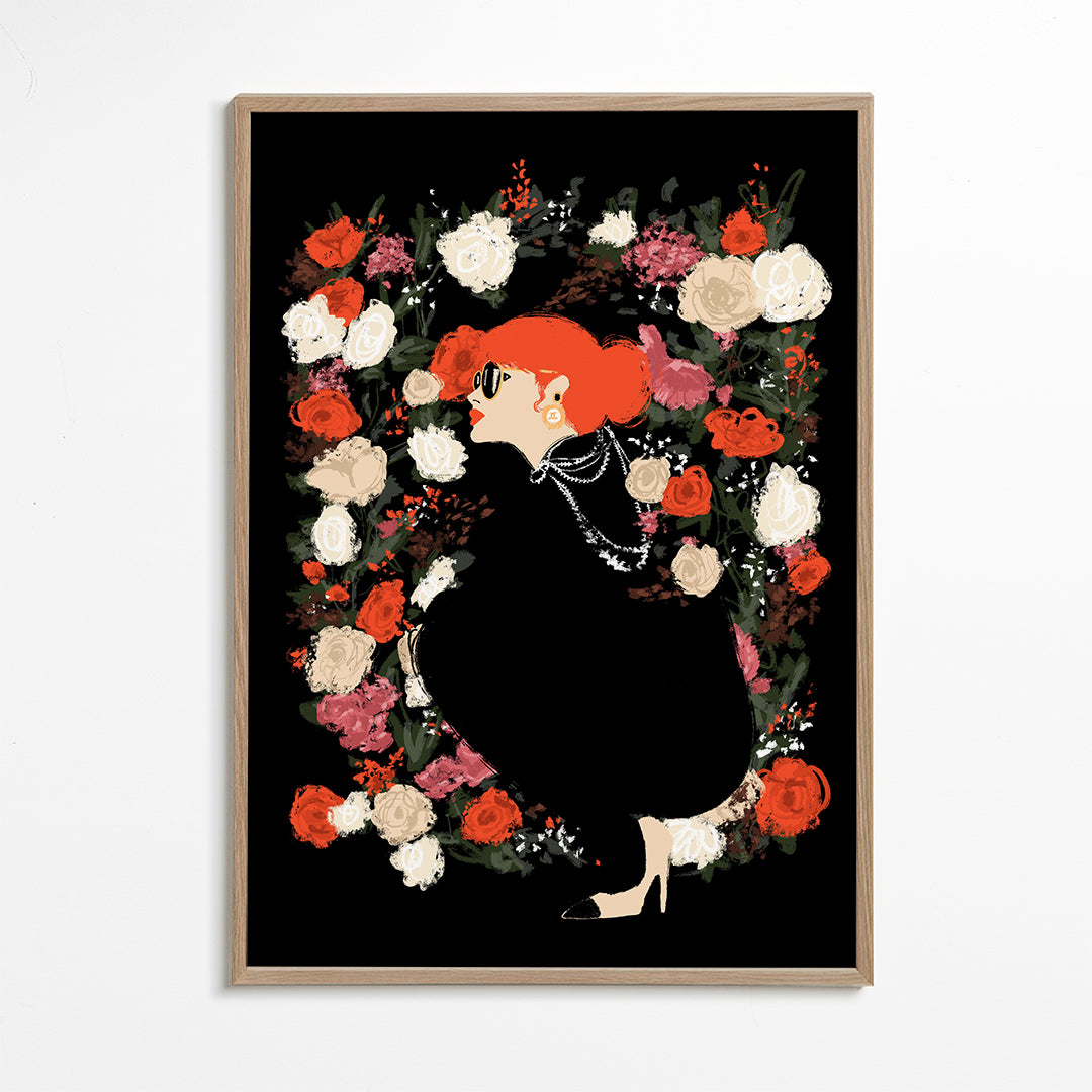 Ilustración Floral Frame_wf