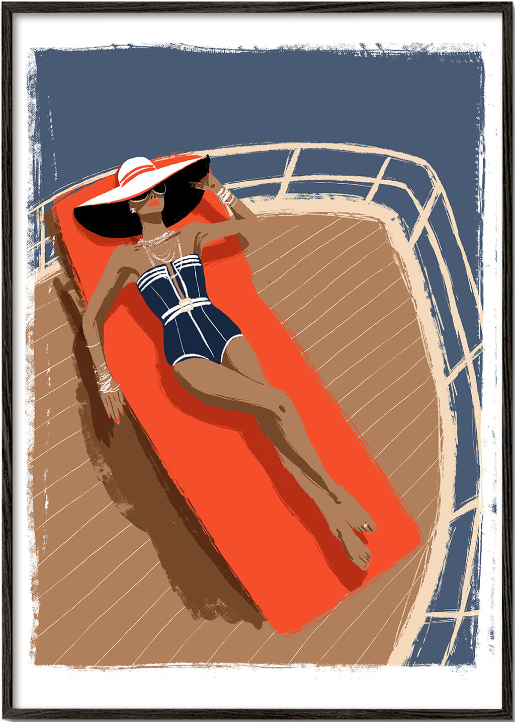 On the yacht