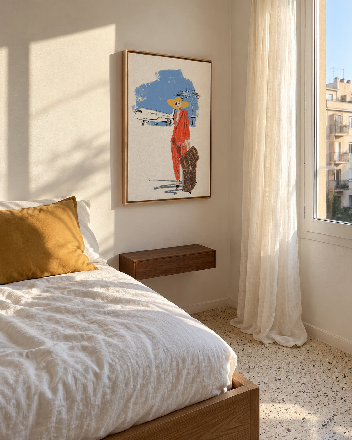 Travel - Framed canvas in an interior