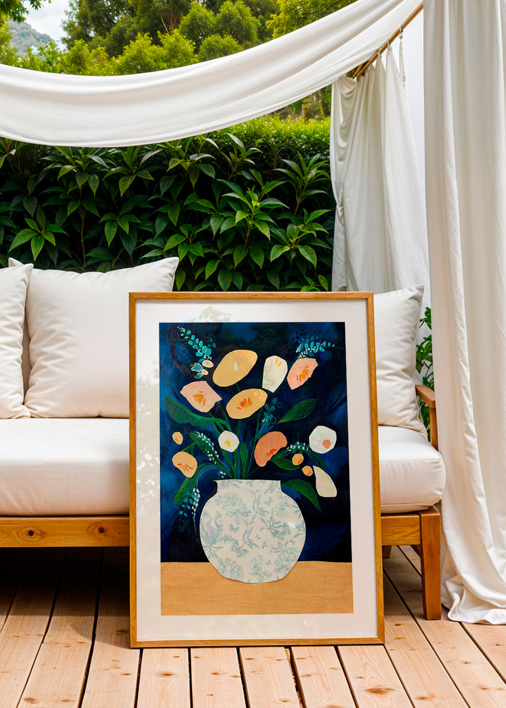 Lámina botánica con ramo en jarrón – Product2