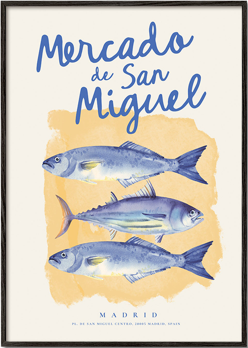 Art de cuisine Mercado de San Miguel, poissons bleus