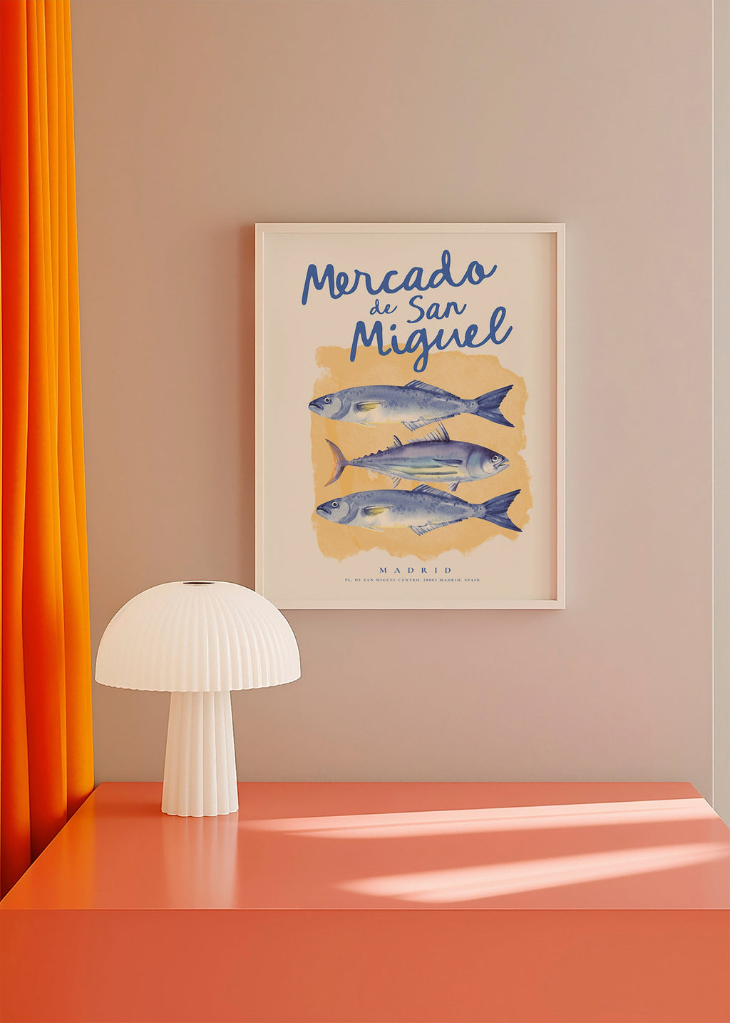 Art de cuisine Mercado de San Miguel, poissons bleus