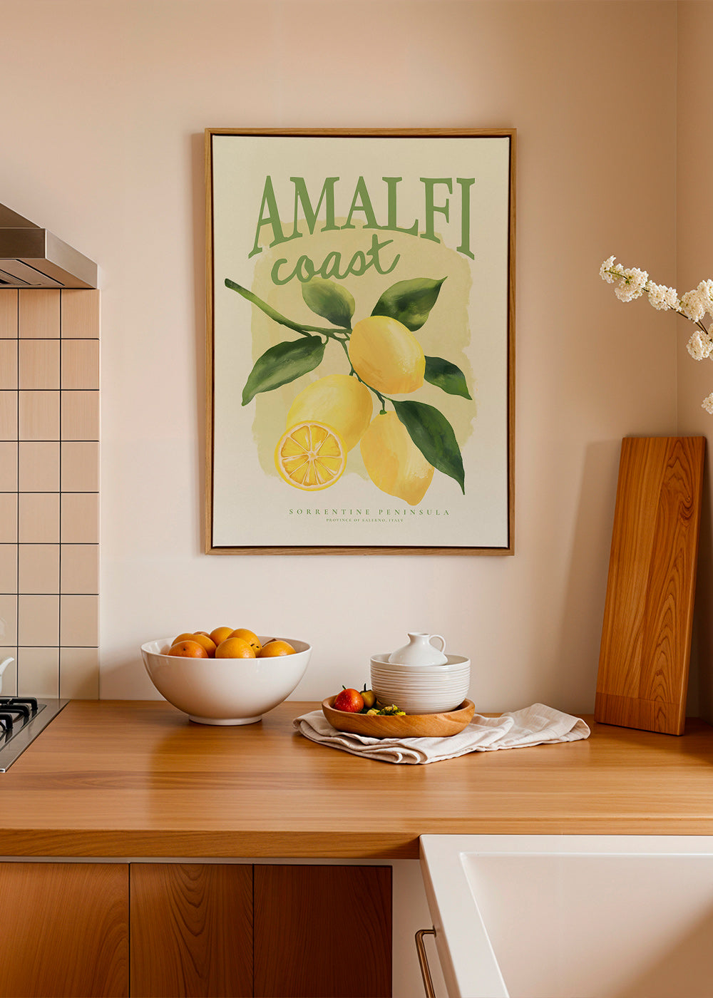 Estampe botanique Amalfi citron