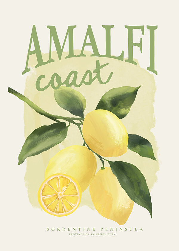 Estampe botanique Amalfi citron