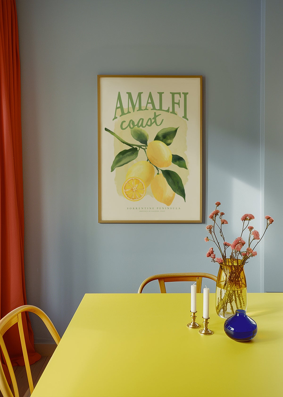 Estampe botanique Amalfi citron