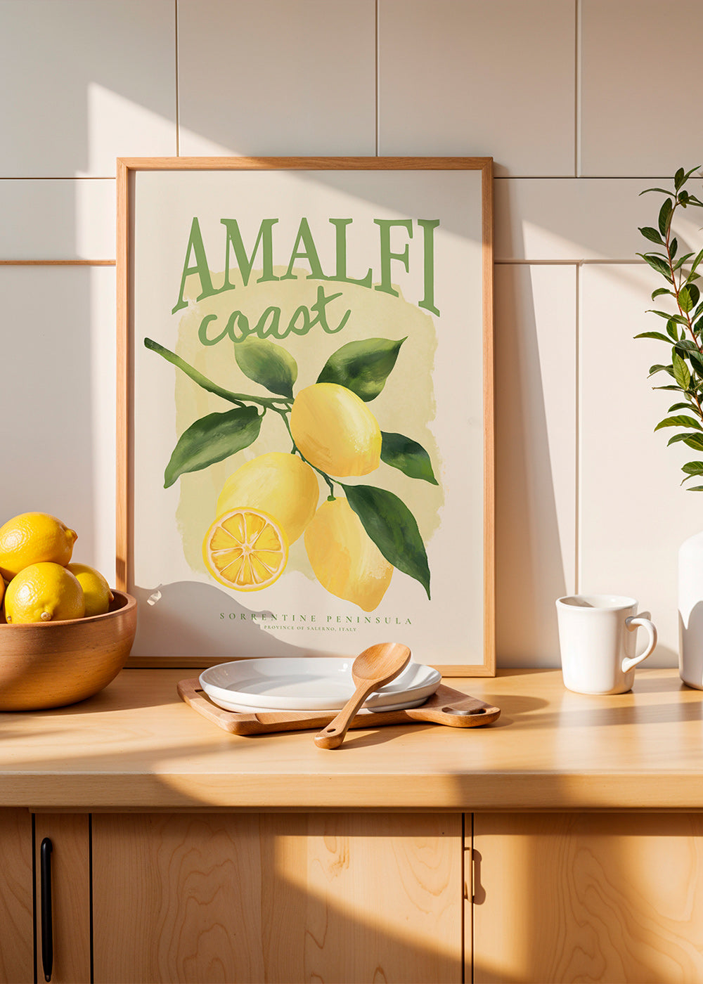 Estampe botanique Amalfi citron