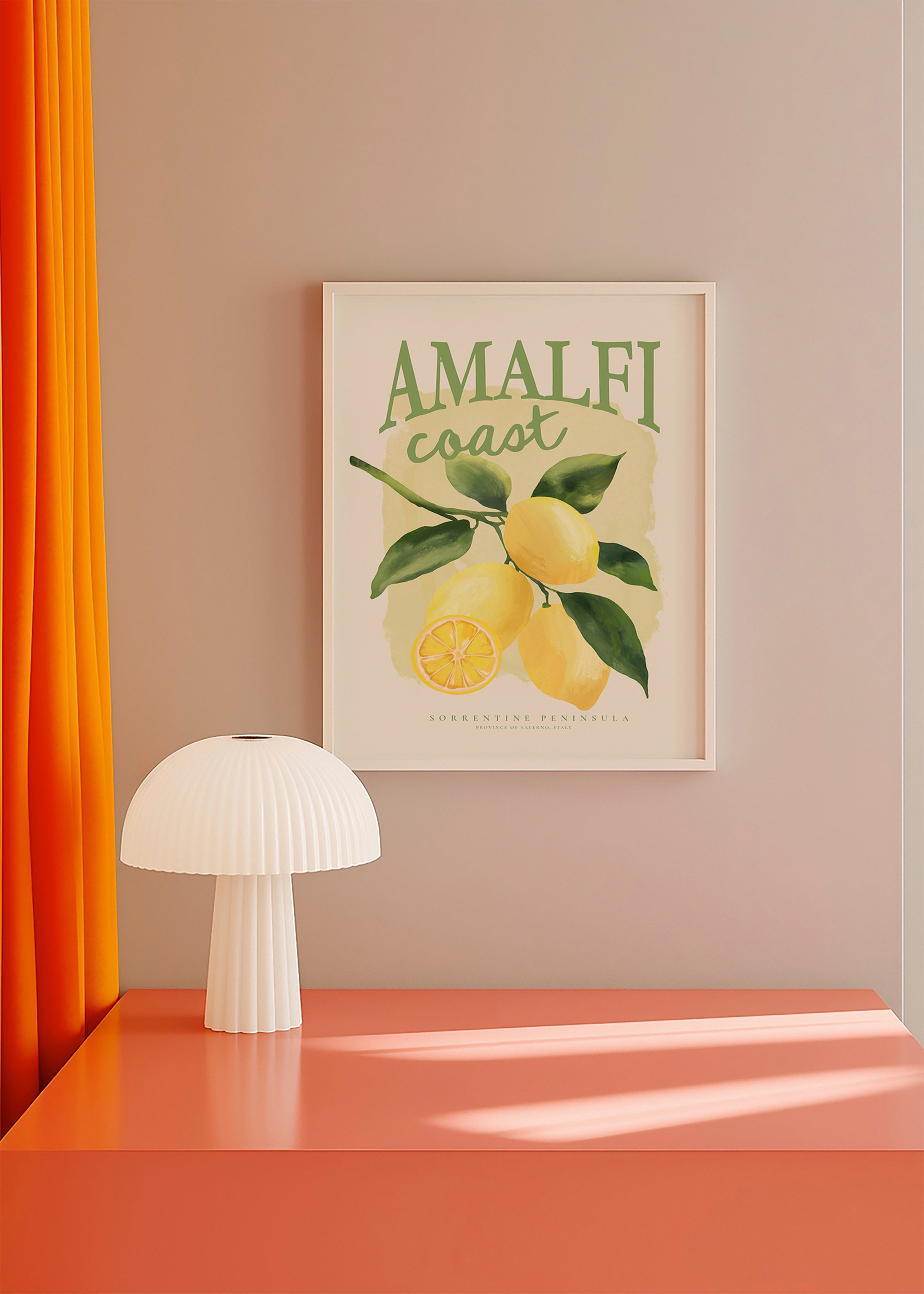 Estampe botanique Amalfi citron