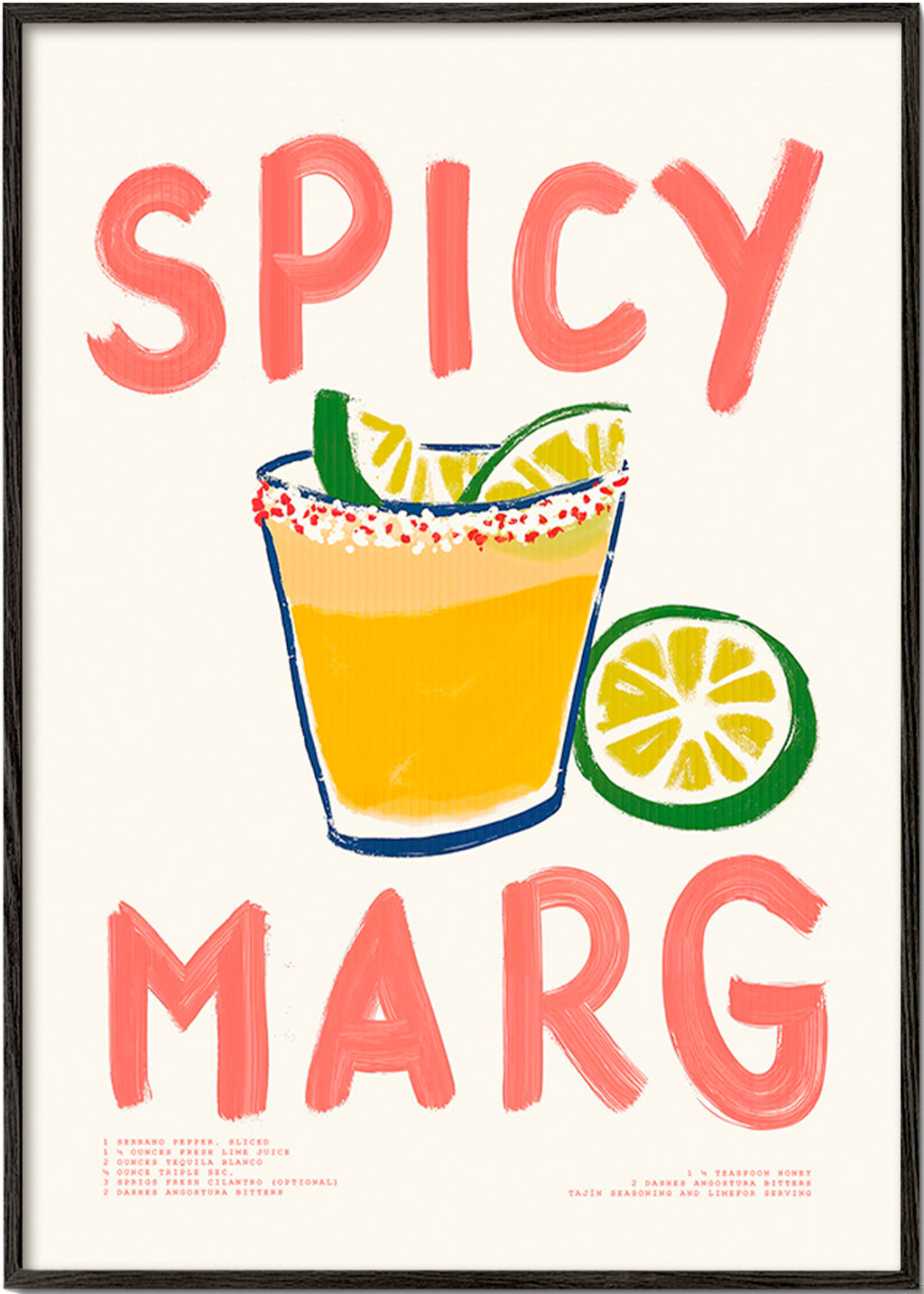 Art de cuisine avec margarita illustrée