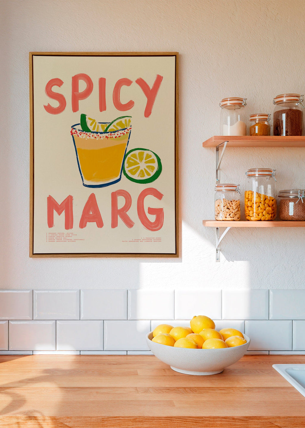 Art de cuisine avec margarita illustrée