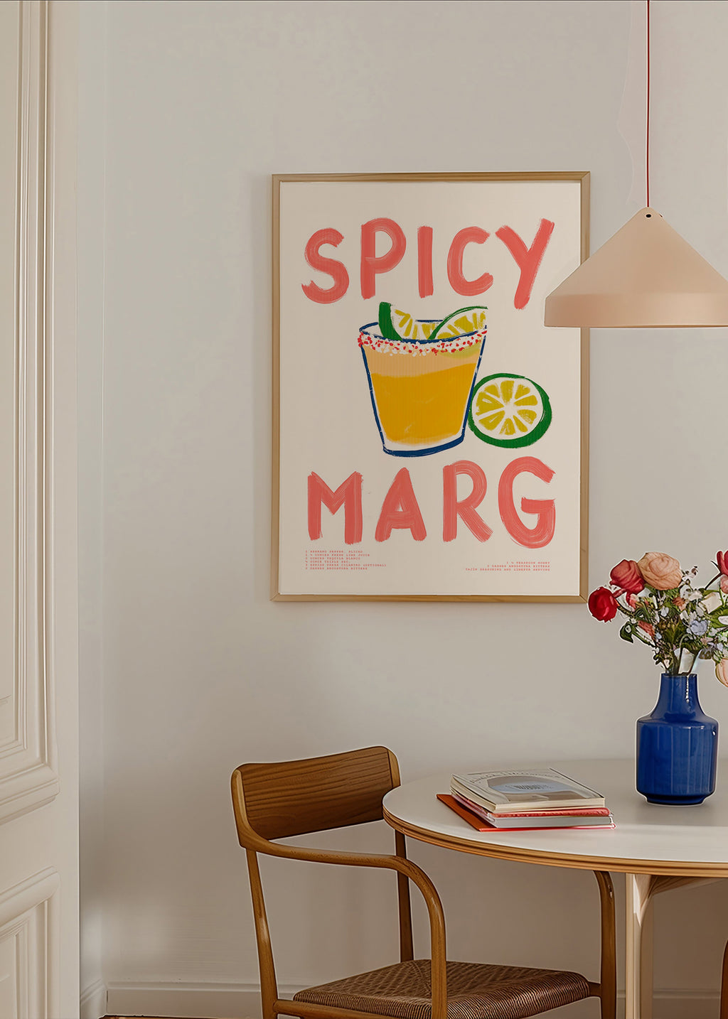 Art de cuisine avec margarita illustrée