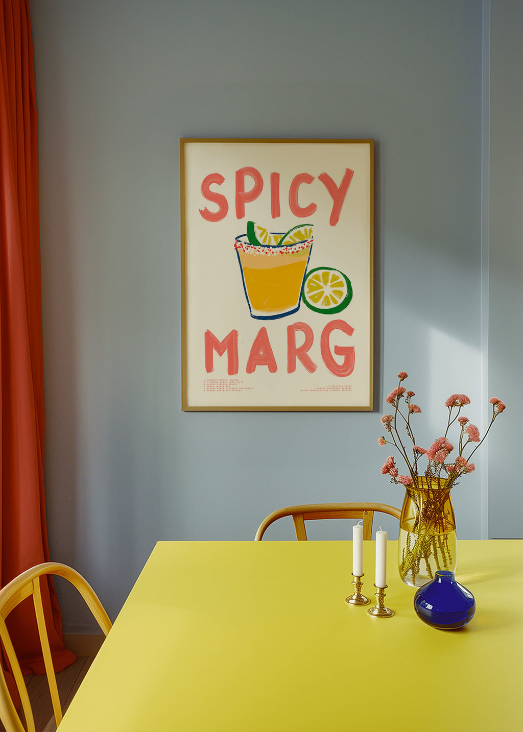 Art de cuisine avec margarita illustrée