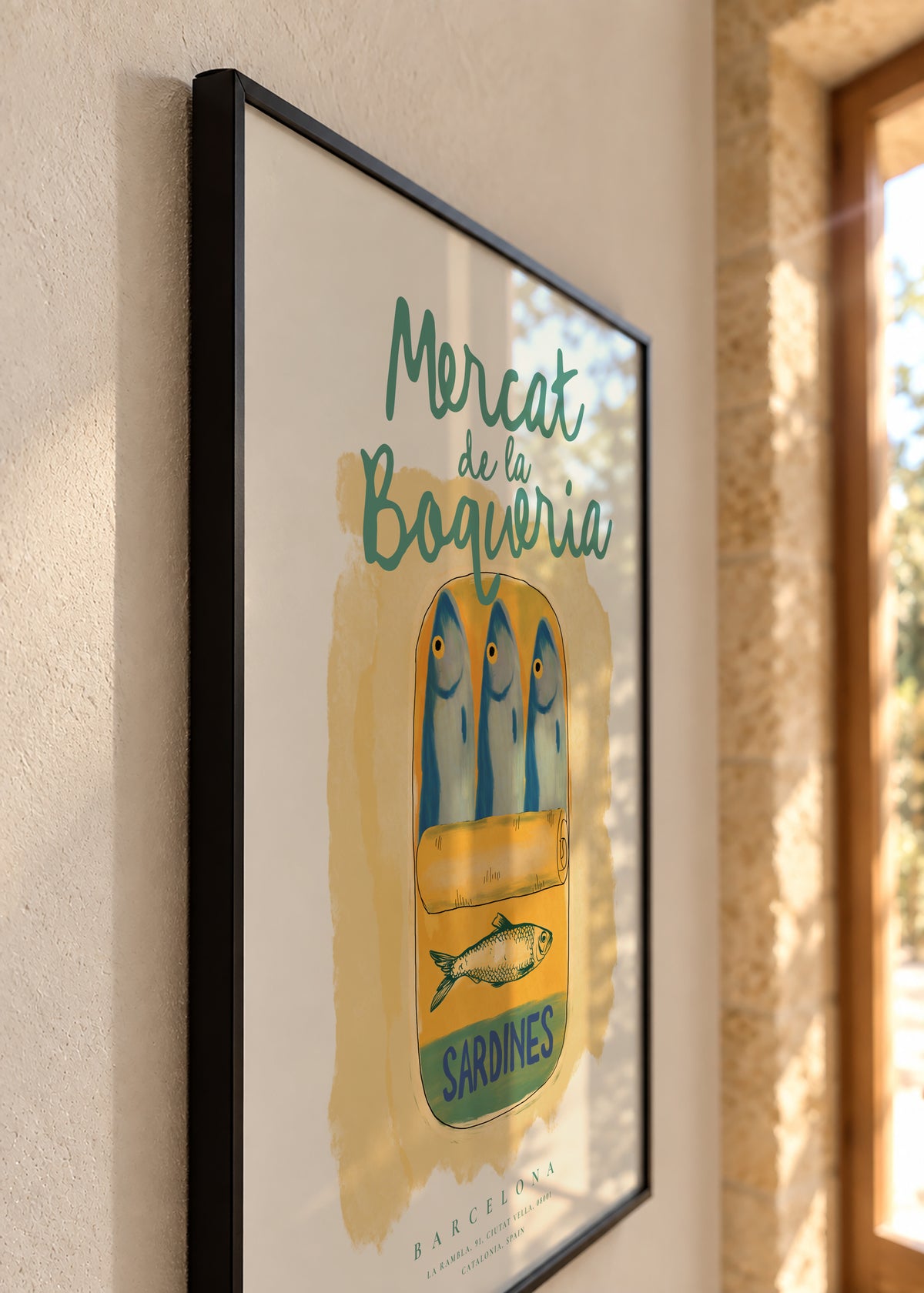 Mercat de la Boqueria - Framed poster detail