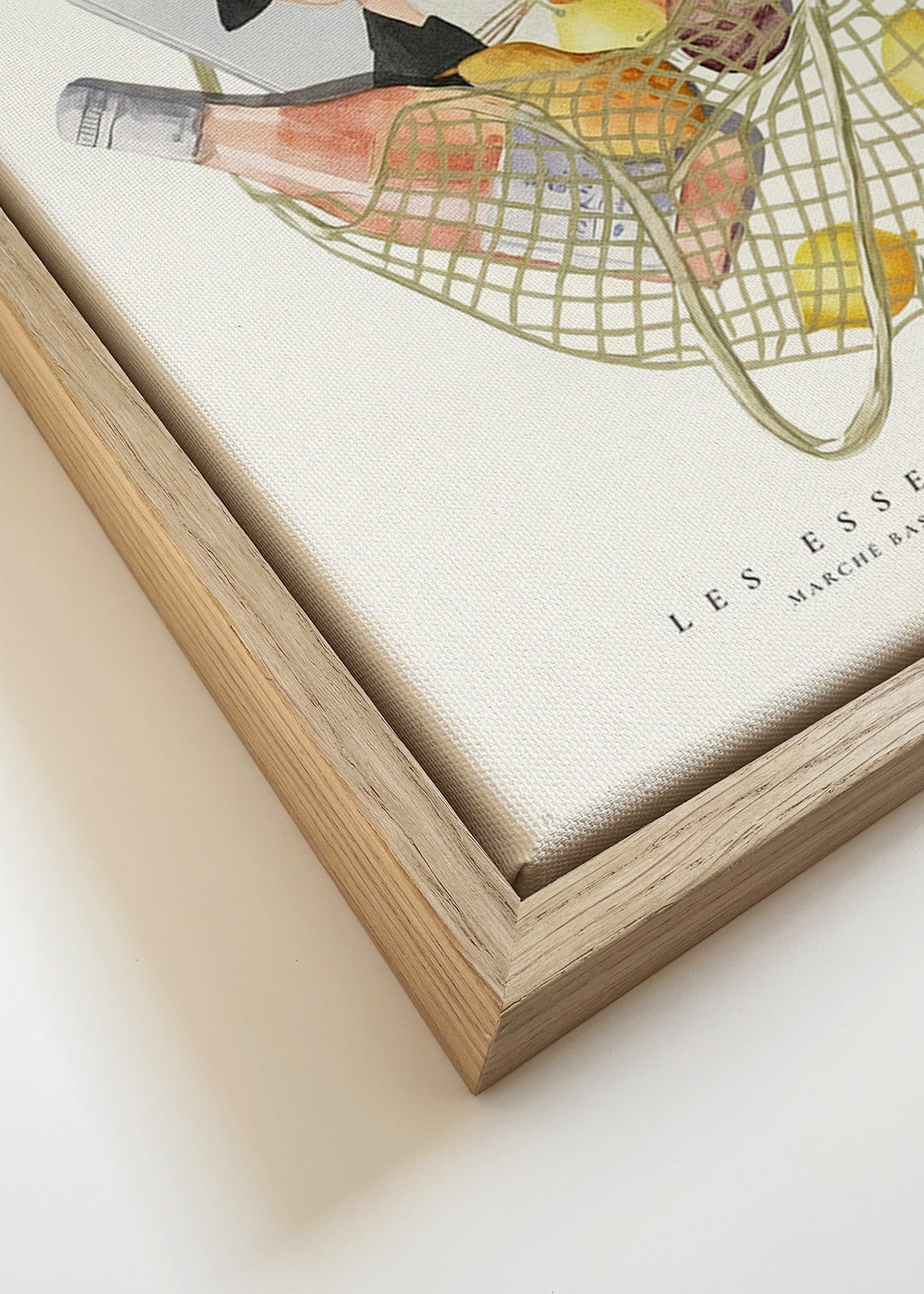Art de cuisine avec sac de marché illustré