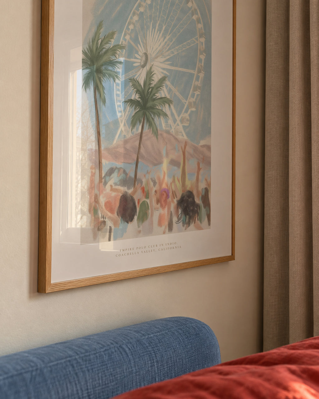 Coachella Valley Music - Framed poster detail
