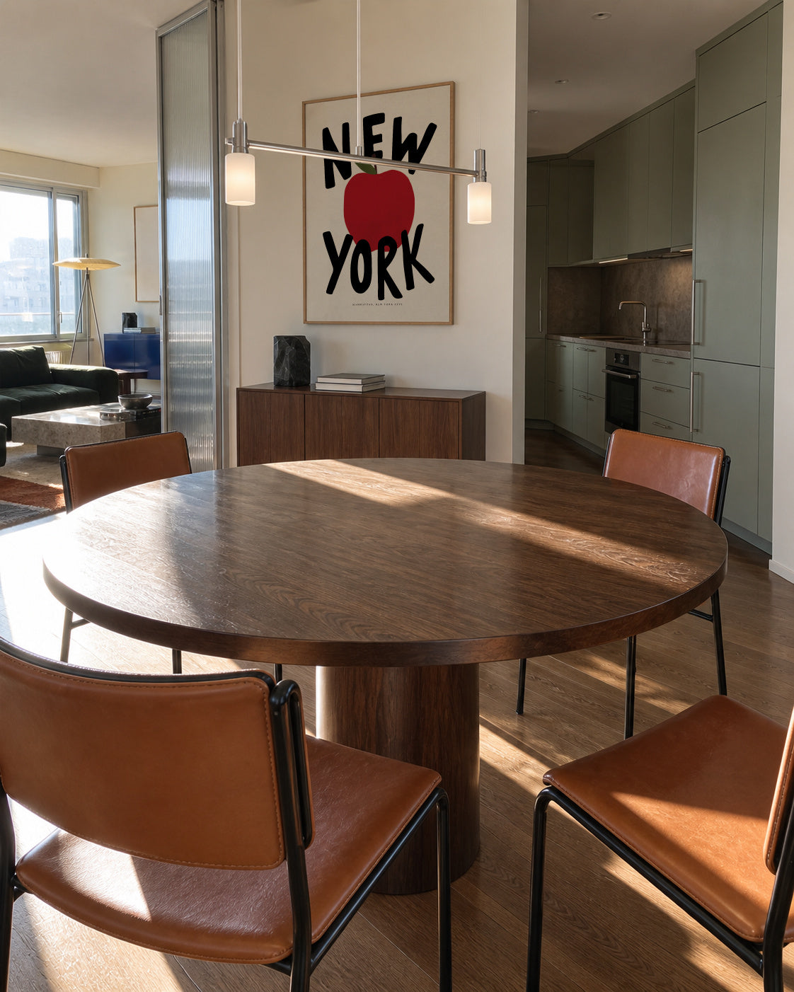 The Big Apple state of mind - Framed poster in an interior