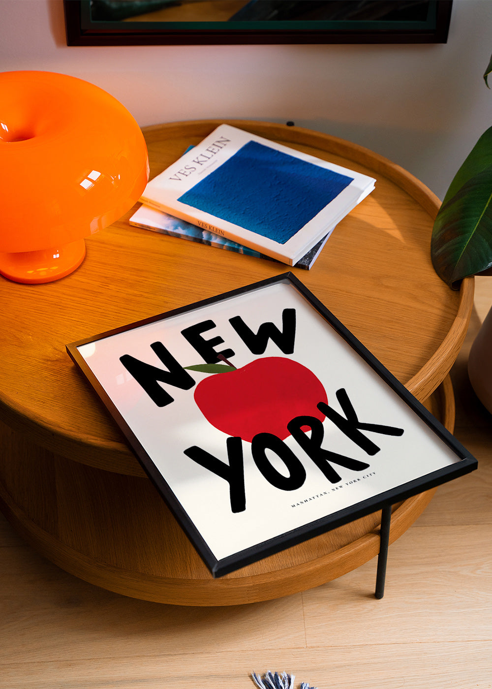 Art de cuisine New York pomme rouge graphique