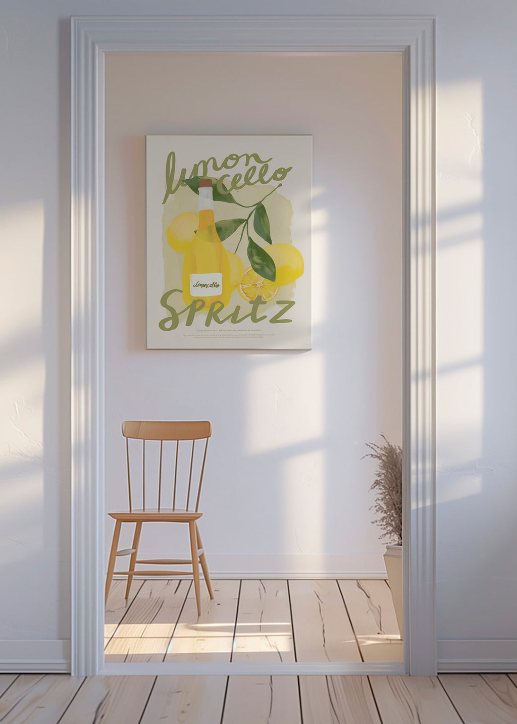 Art de cuisine Limoncello Spritz illustré