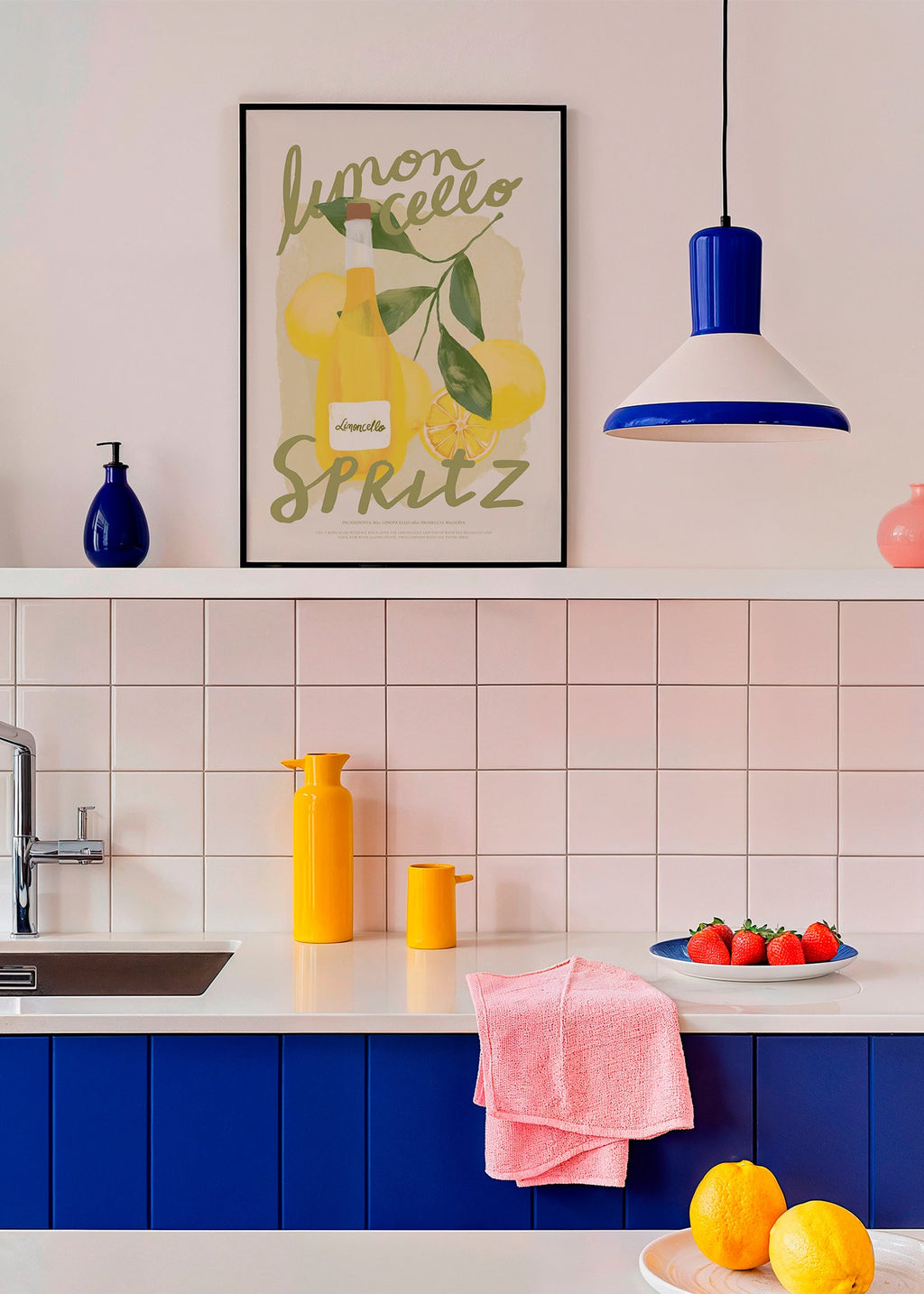 Art de cuisine Limoncello Spritz illustré