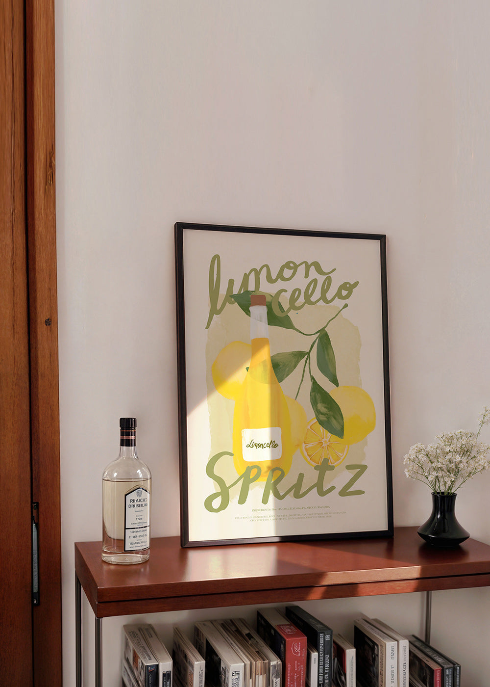 Art de cuisine Limoncello Spritz illustré