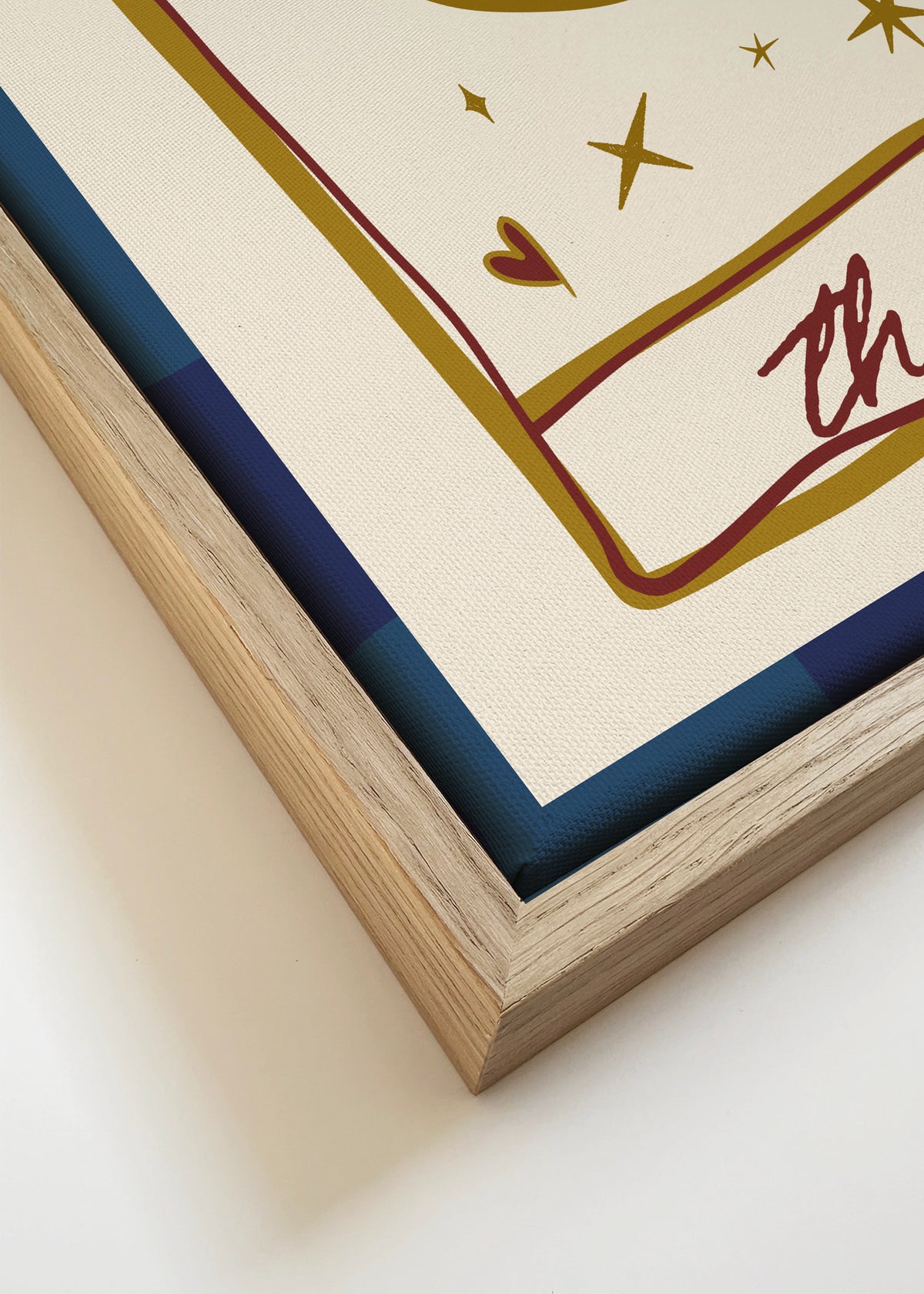 The Moon - Framed canvas detail