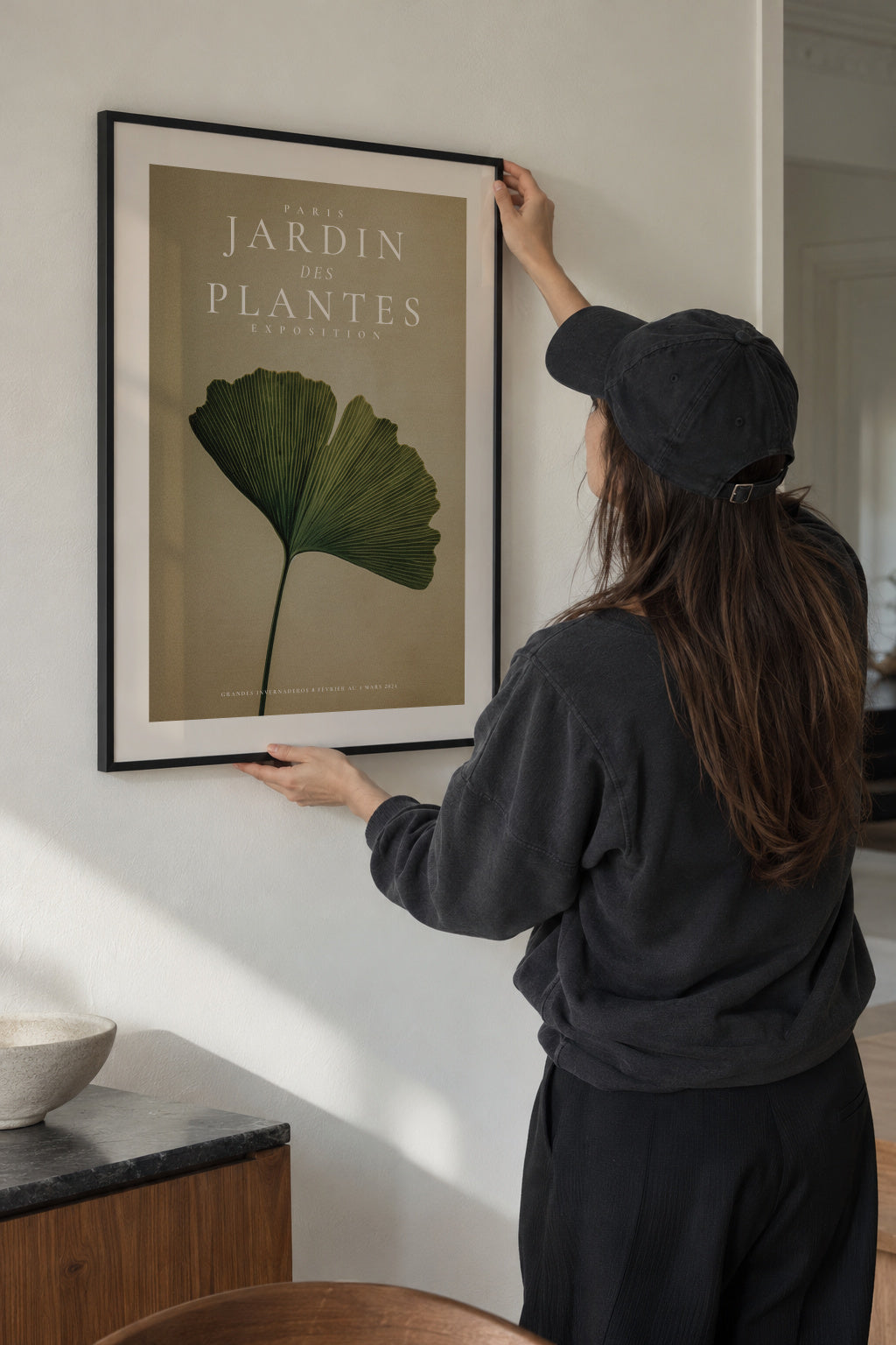 Botanical Reverie - Framed poster in an interior