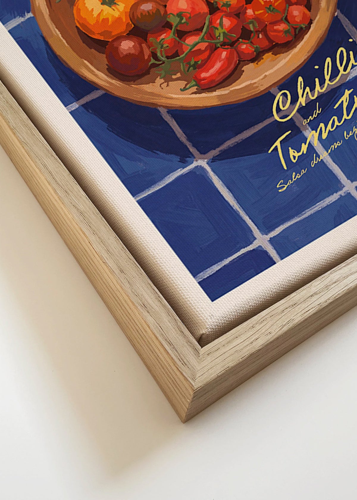 Art de cuisine avec piments et tomates illustrés