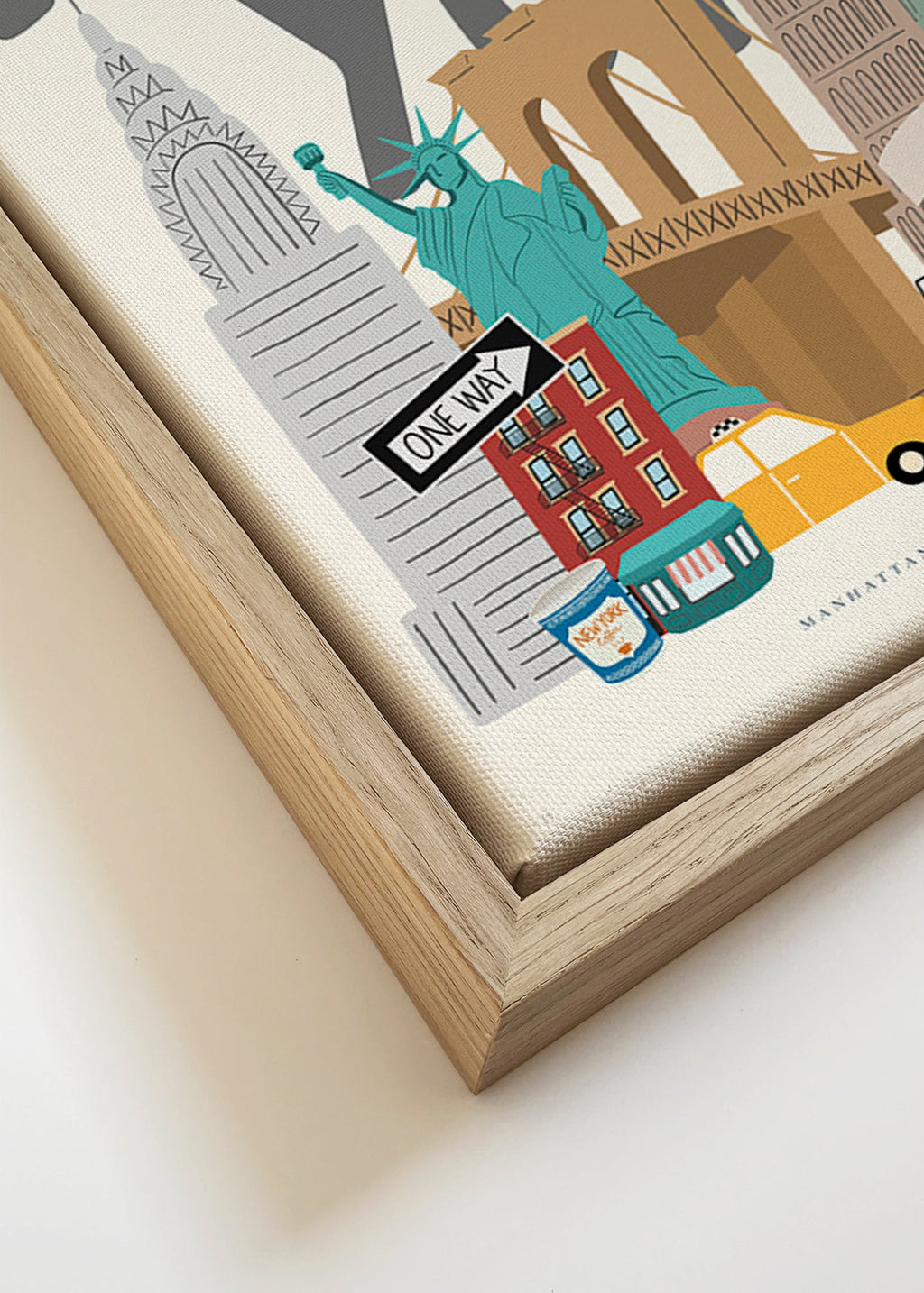 Tableau de voyage: icônes de New York