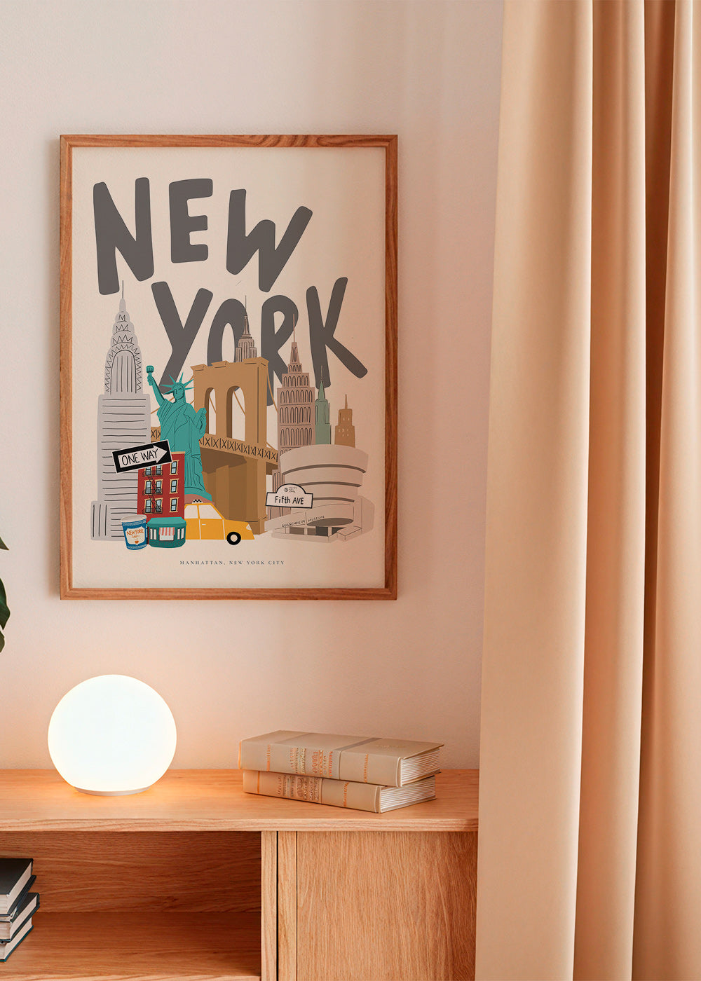 Tableau de voyage: icônes de New York