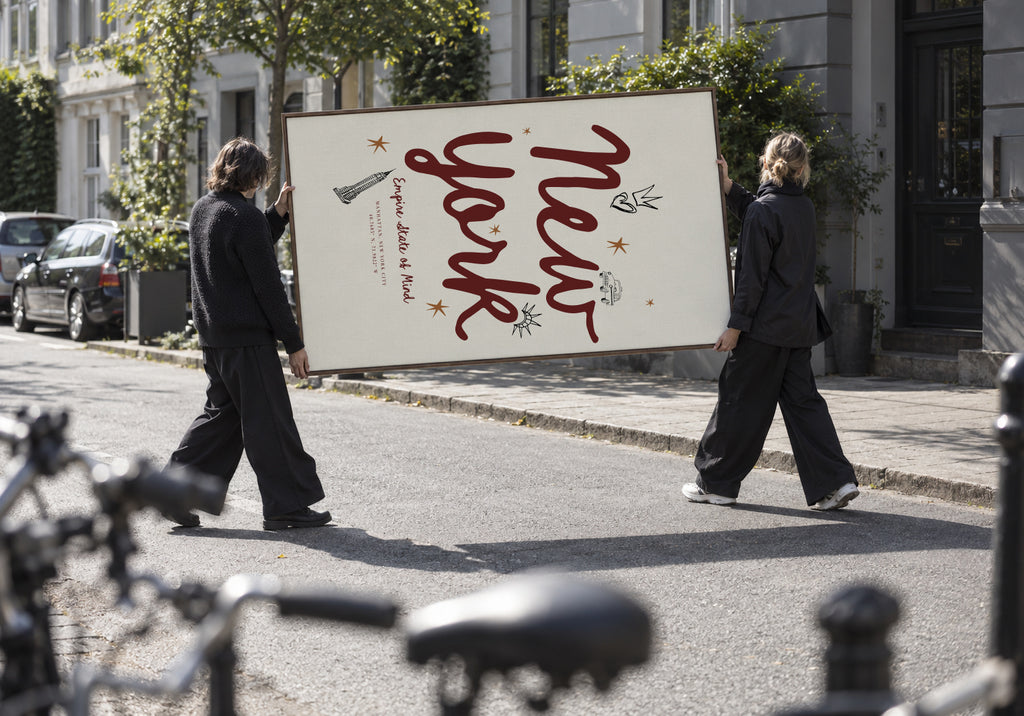 Empire State of Mind - Framed canvas in an interior