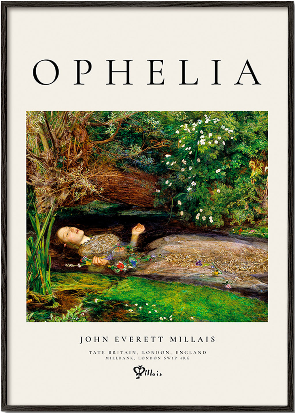 Impression botanique Ophelia au ruisseau