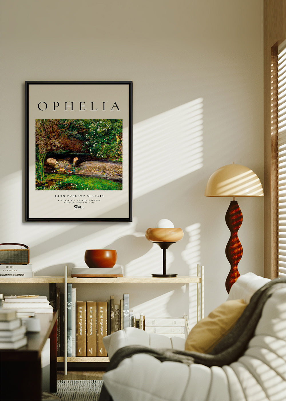 Impression botanique Ophelia au ruisseau