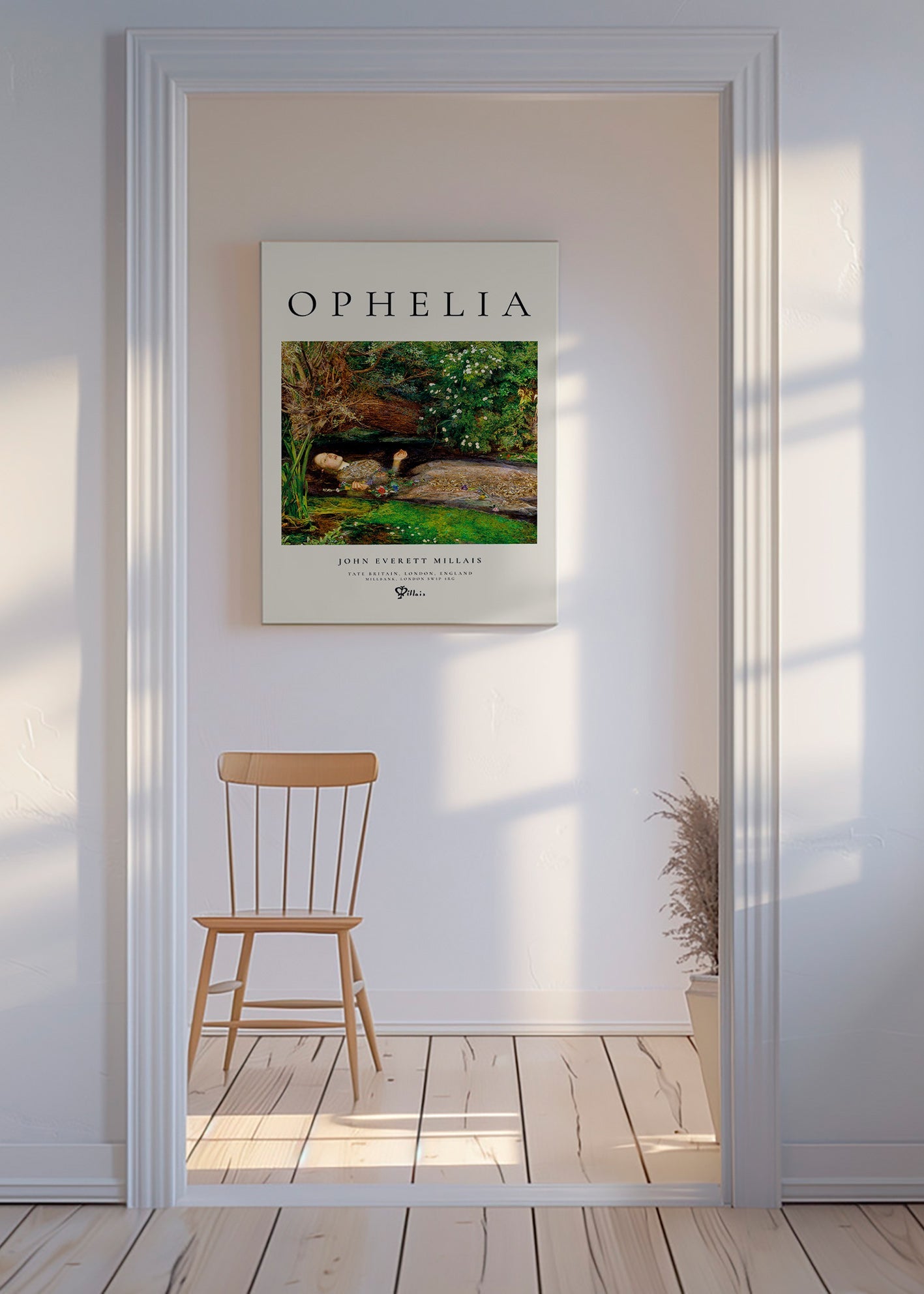 Impression botanique Ophelia au ruisseau