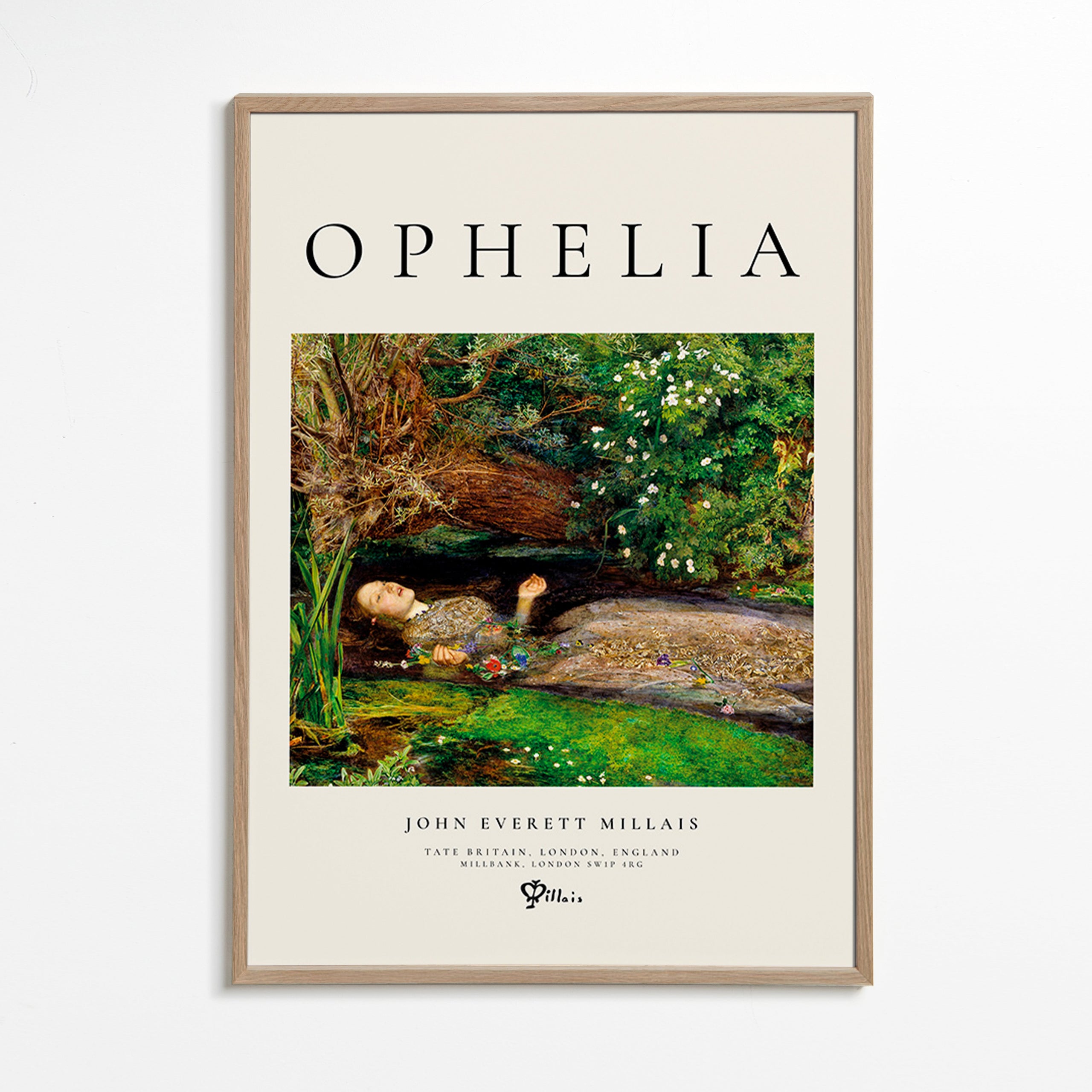 Impression botanique Ophelia au ruisseau
