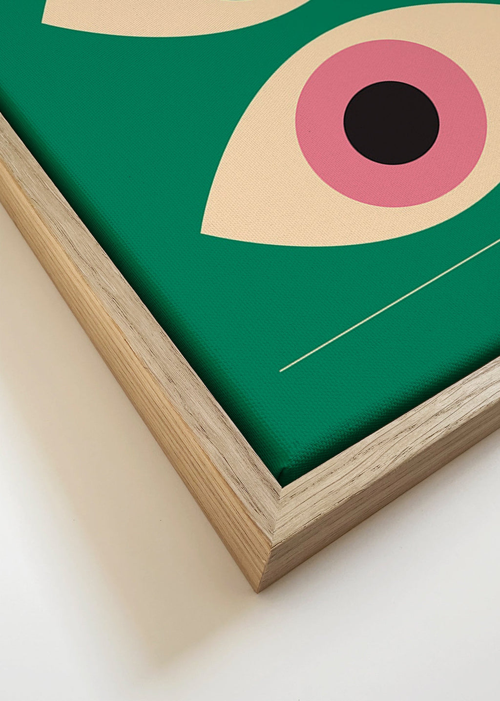 Tableau géométrique Bauhaus yeux jumeaux