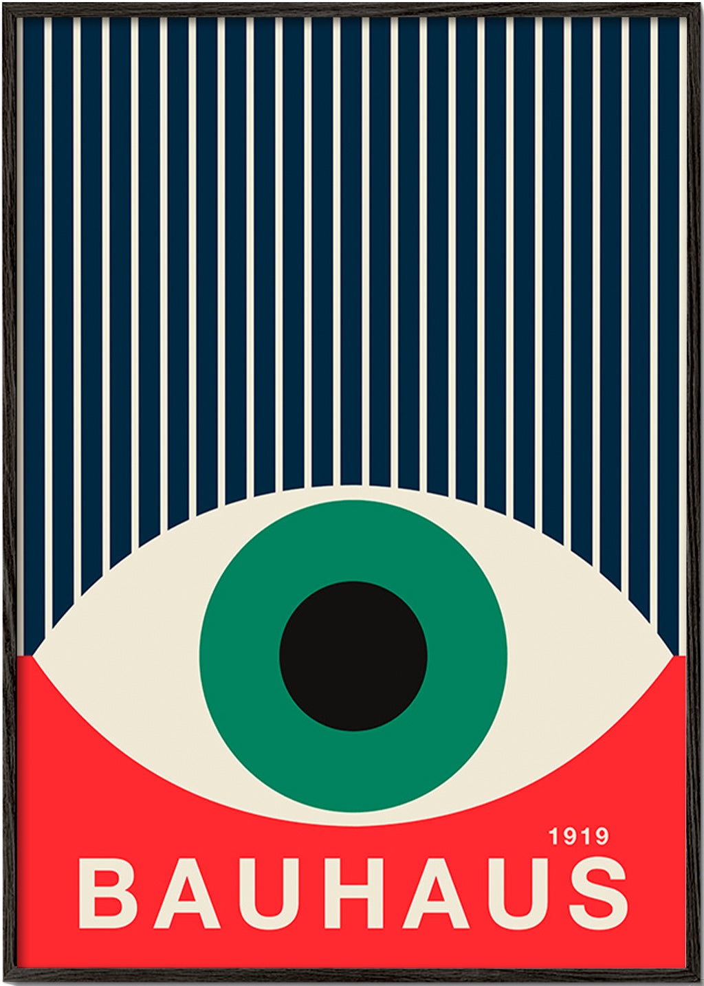 Illustration Bauhaus œil graphique