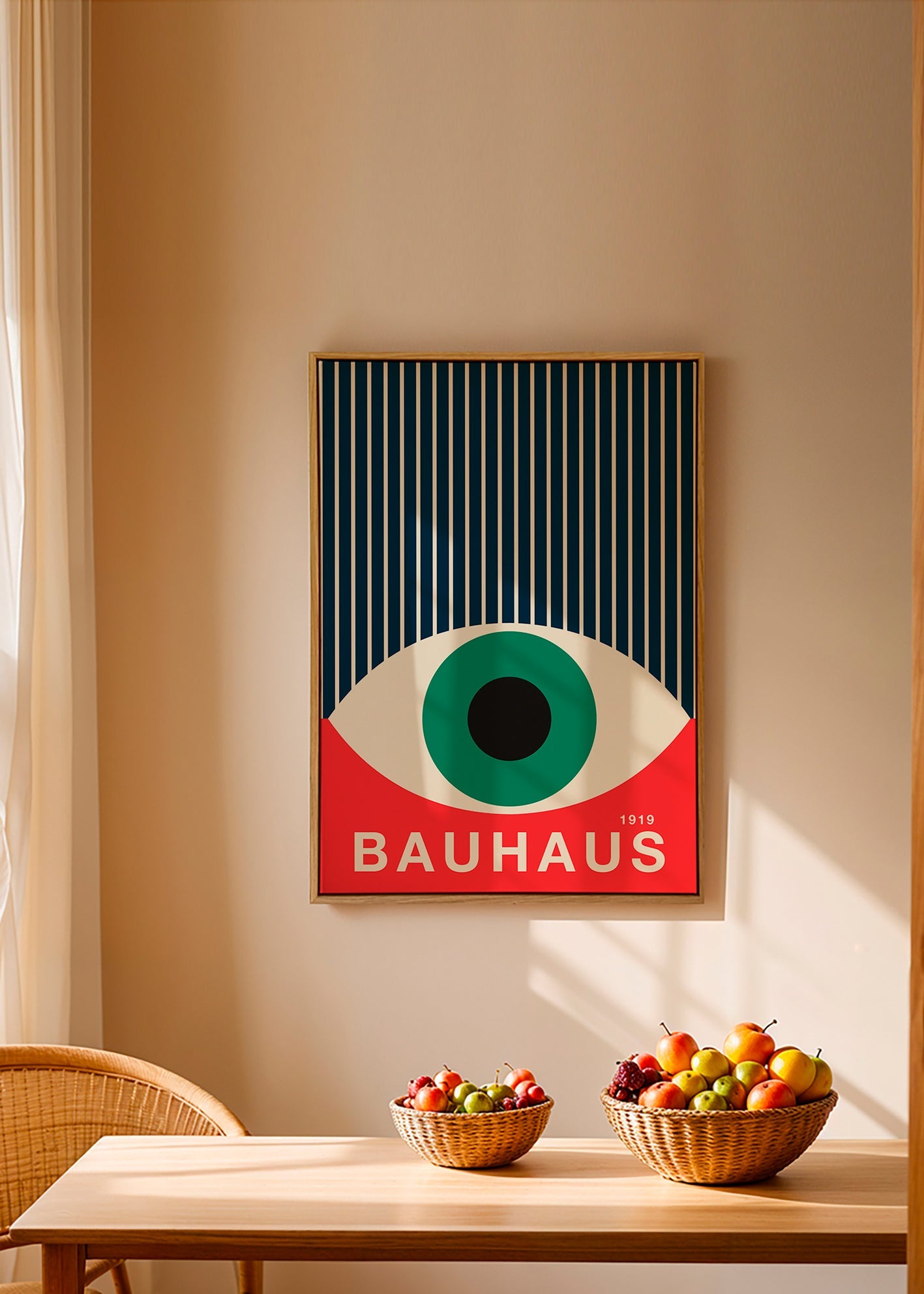 Illustration Bauhaus œil graphique