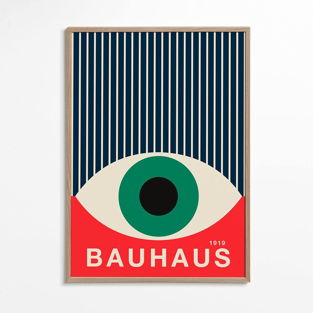 Illustration Bauhaus œil graphique