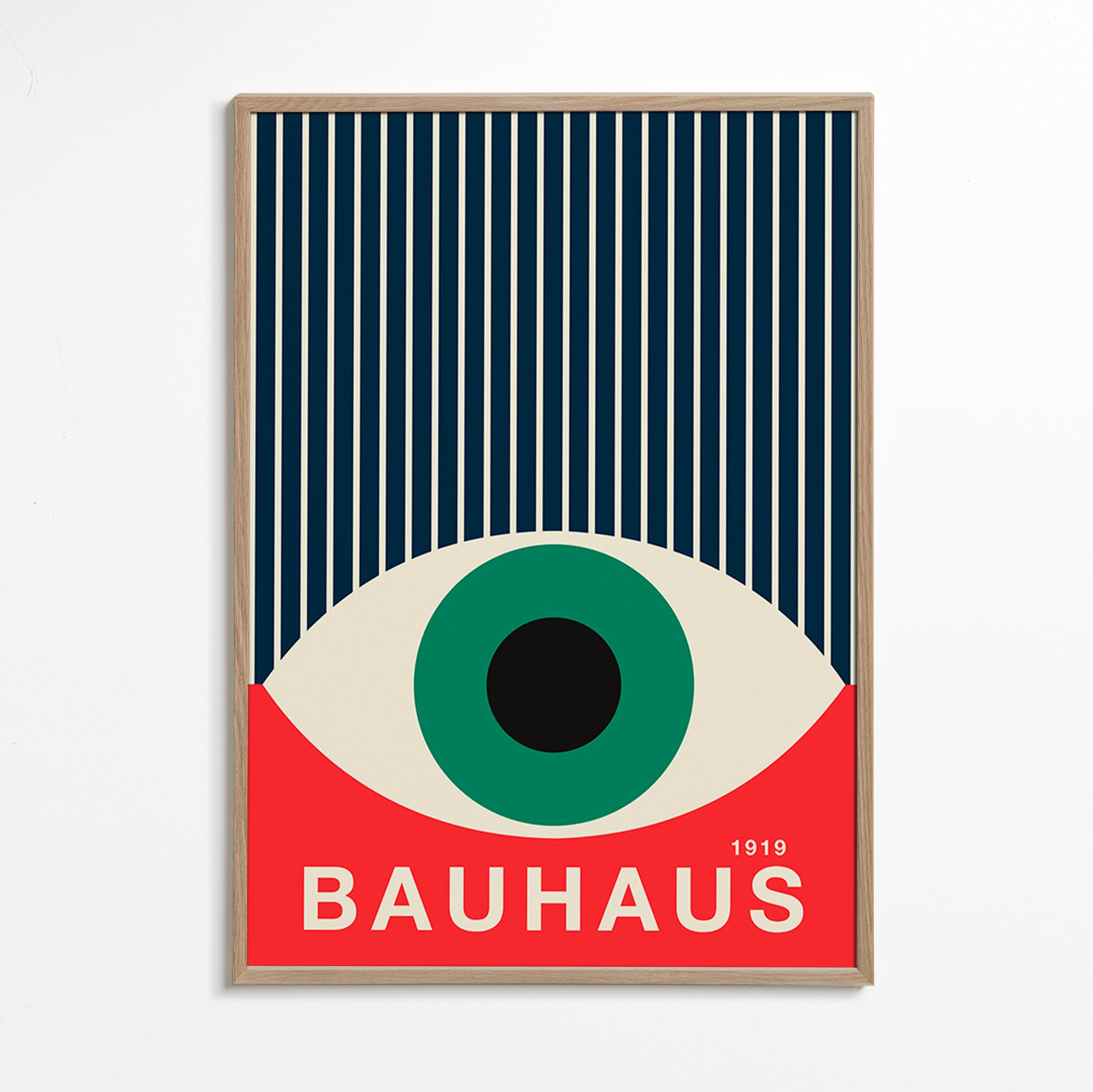 Illustration Bauhaus œil graphique