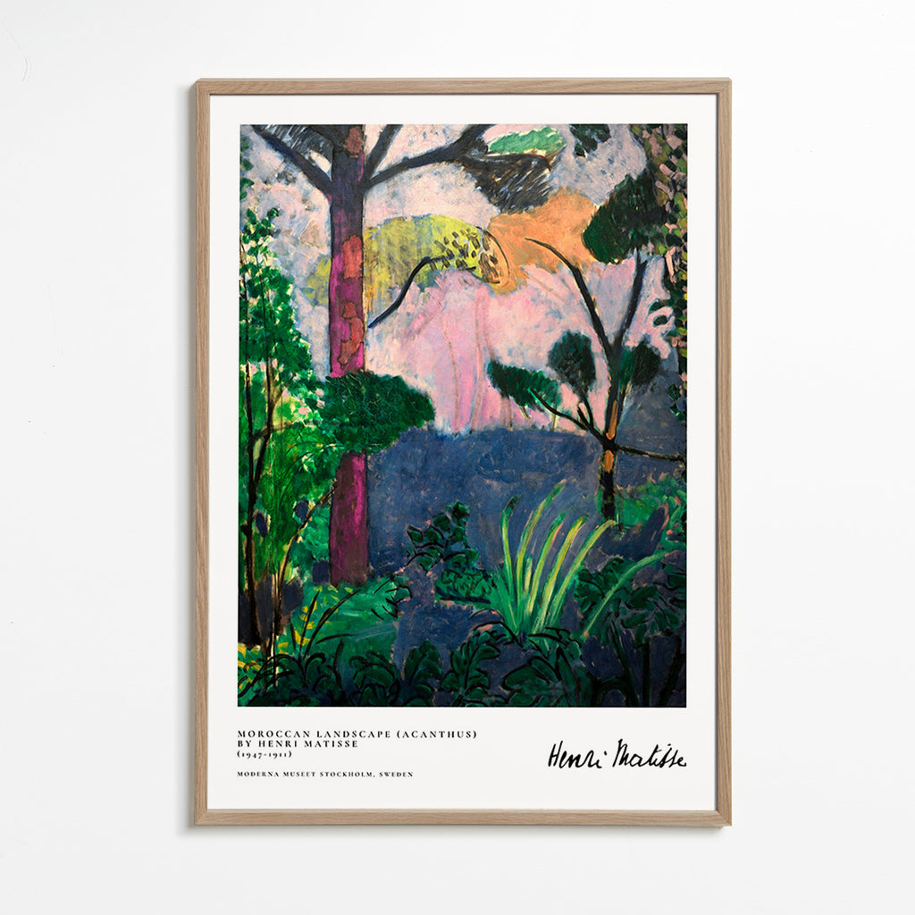 Paysage peint avec végétation picturale