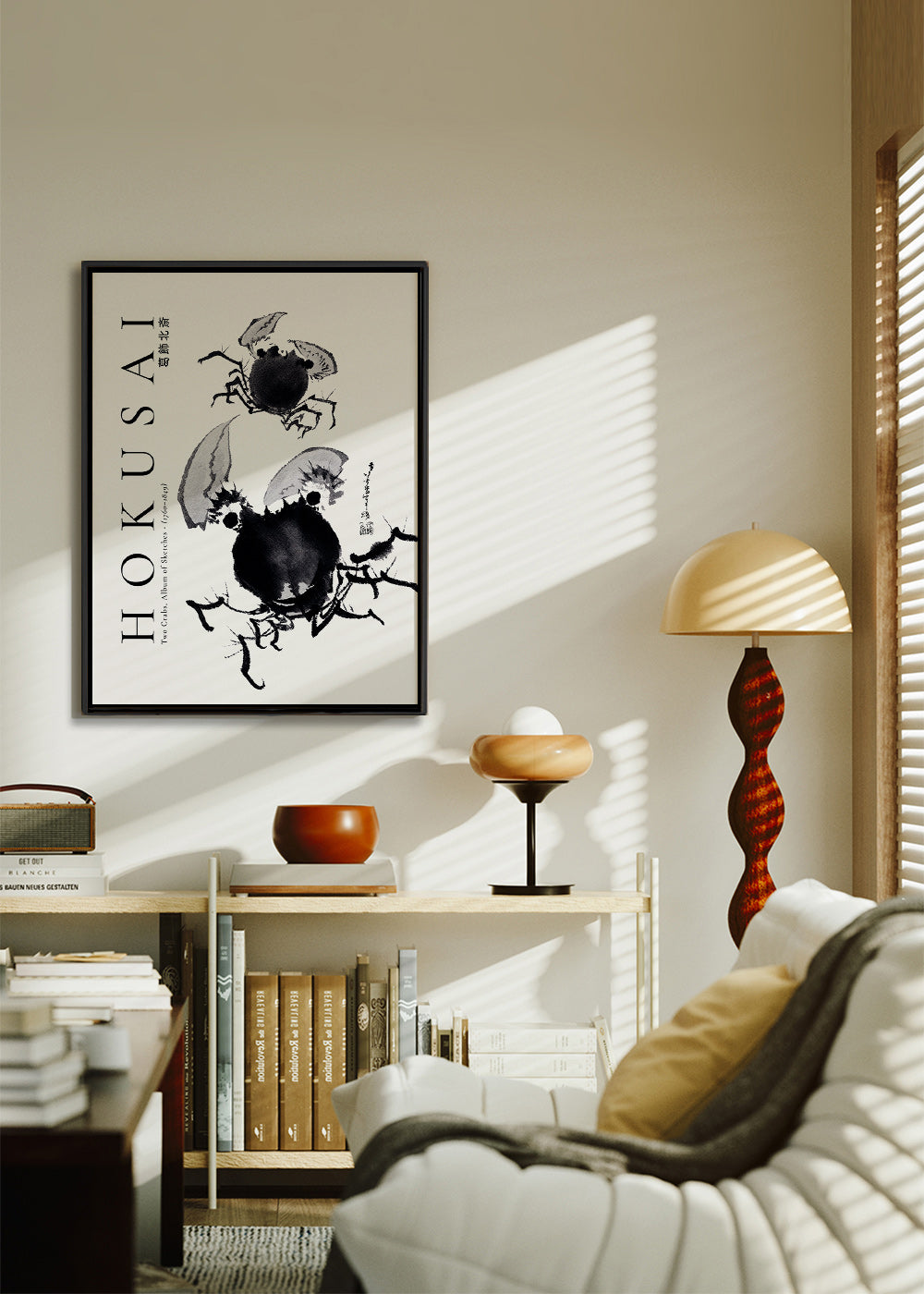 Étude de crabes à l'encre