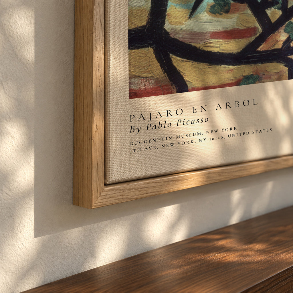 Pajaro en Arbol by Pablo Picasso - Framed canvas detail