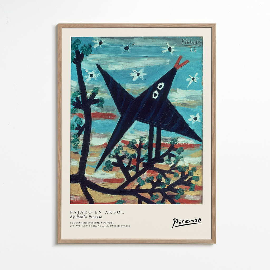 Oeuvre oiseau sur branche