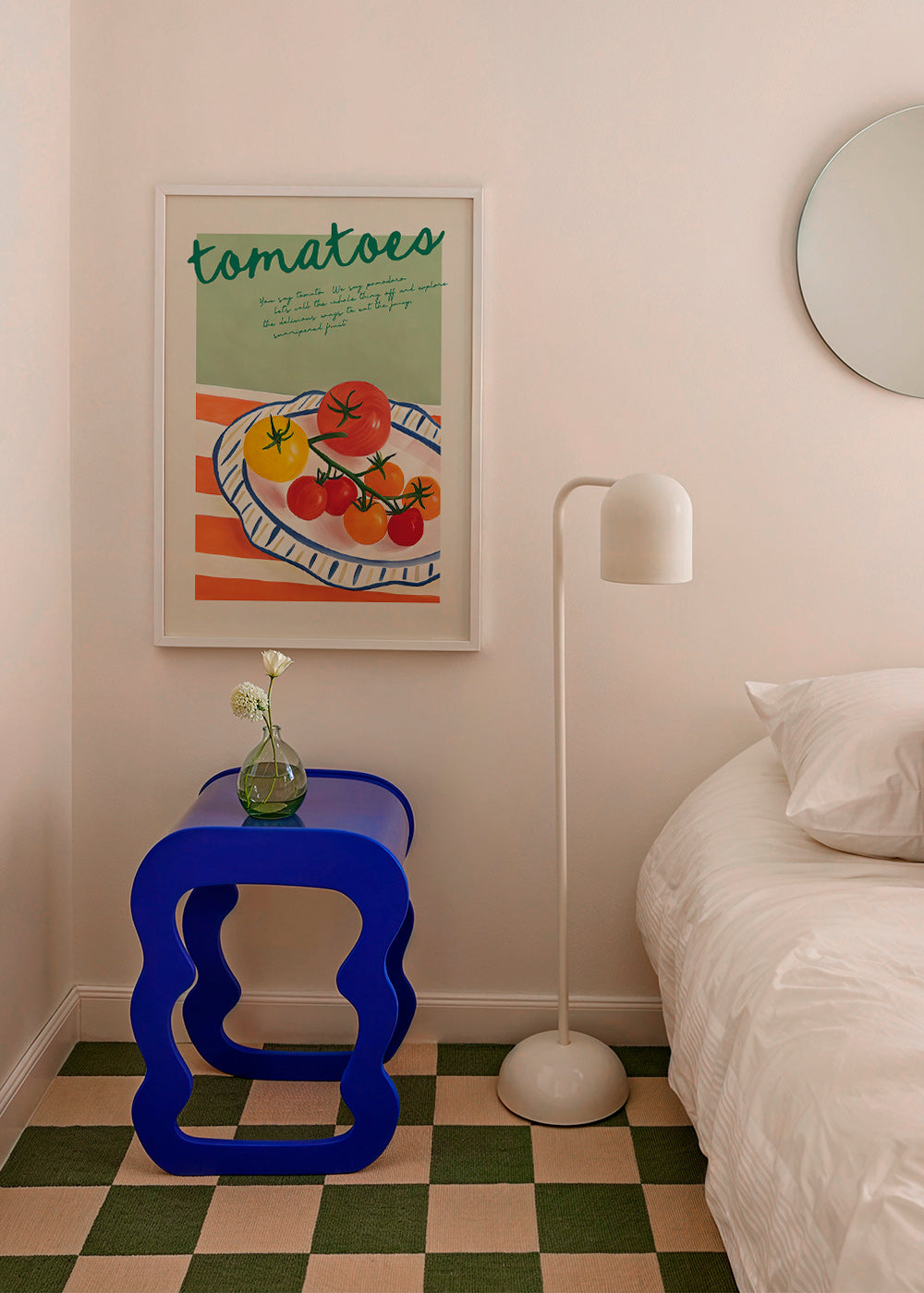 Art de cuisine con tomates ilustrés